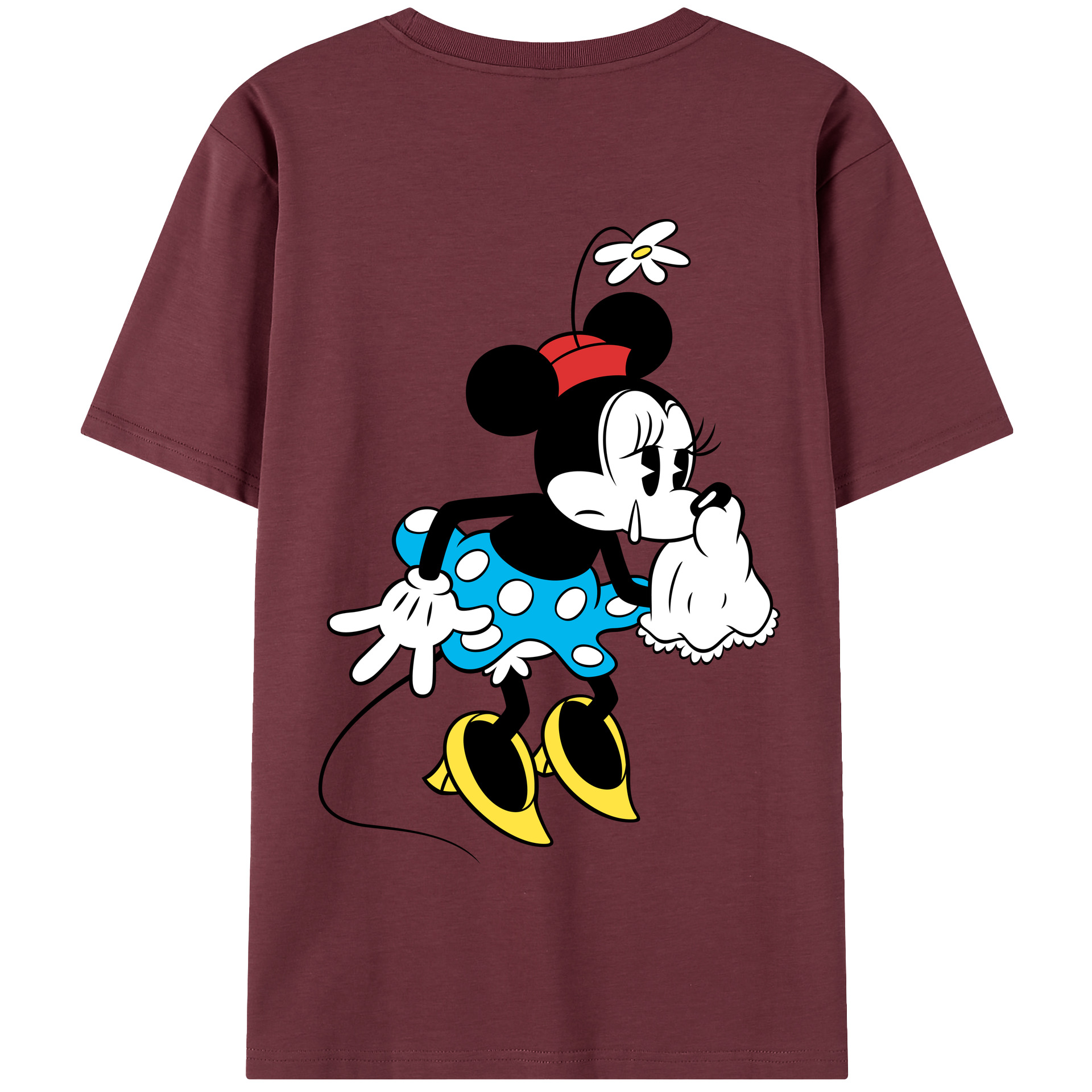 （画像用） ミッキーマウス Mickey Mouse 綿100％半袖Tシャツ（背面プリント）